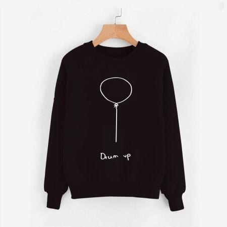 Drum Up Women Red Sweatshirt