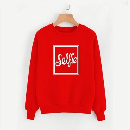 Selfie Red Sweatshirt