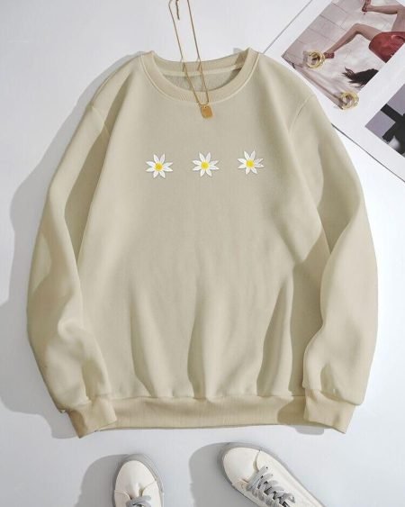 Floral Embroidery Sweatshirt