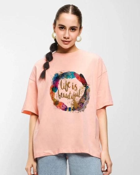 Life is Beautiful Pink Tee