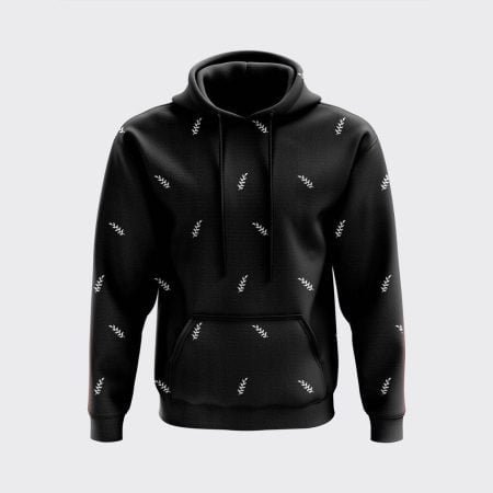 Men's High Black Hoodie