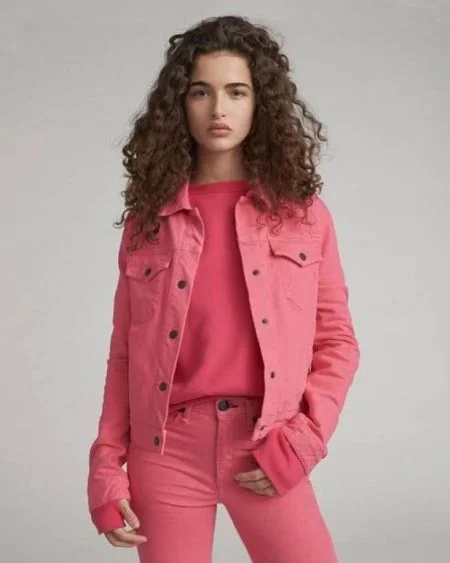 Pink Denim Jacket