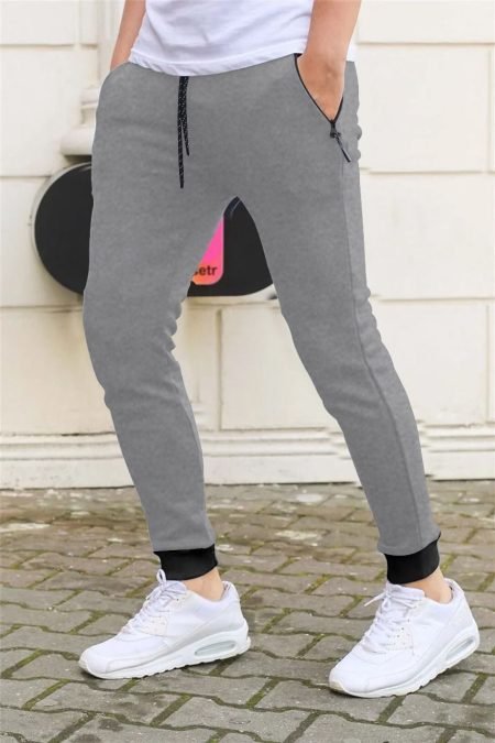 Plain Grey Casual Trouser