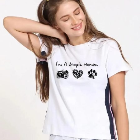 I'm A Simple Women White T-Shirt
