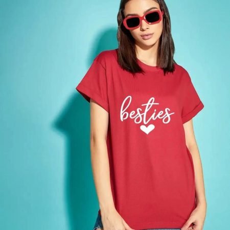 Besties Red Women T-Shirt