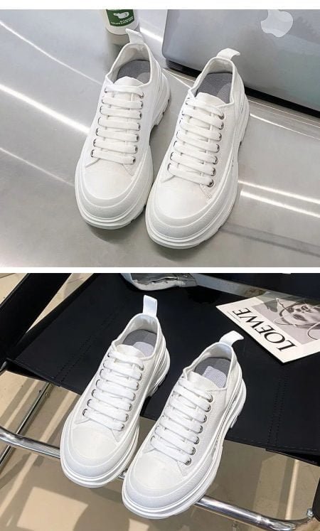 Black And White Alexander Mcqueen Sneakers