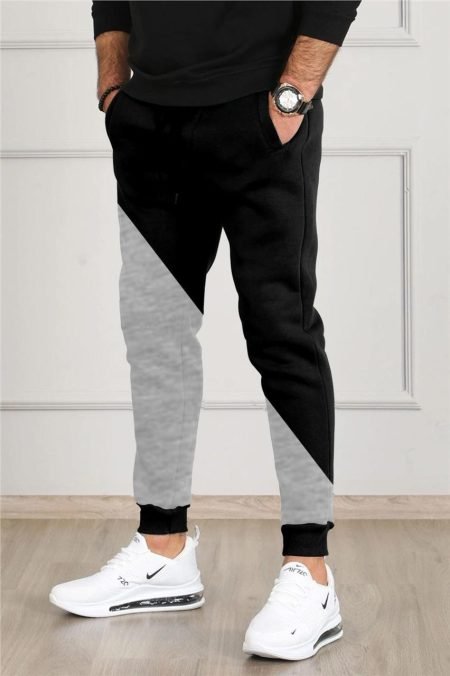 Grey Black Cross Jogging Trouser