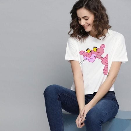 White Pink Panther T-Shirt