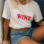 Wine Women White T-Shirt