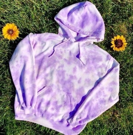 purple Tie-Dye Hoodie