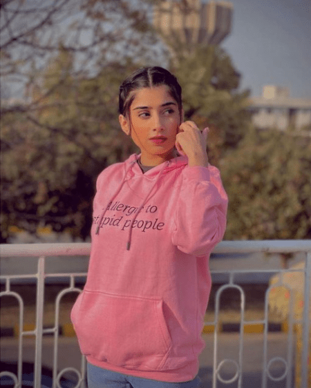 Women Stupid People Pink Hoodie