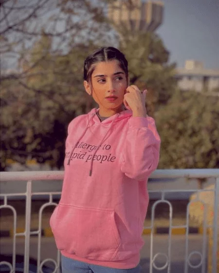 Women Stupid People Pink Hoodie