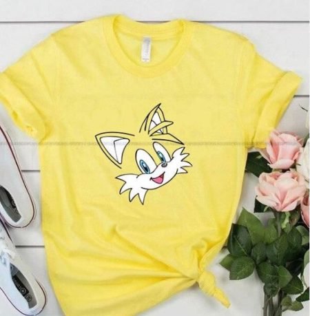 Women Miles 'Tails' Prower Yellow T-Shirt