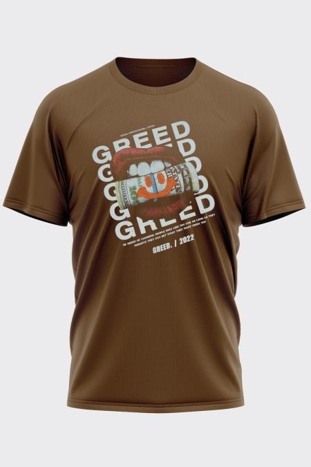 Greed Brown T-shirt