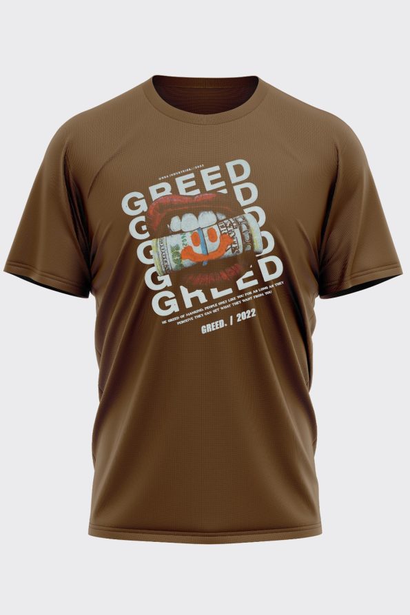 Greed Brown T-shirt