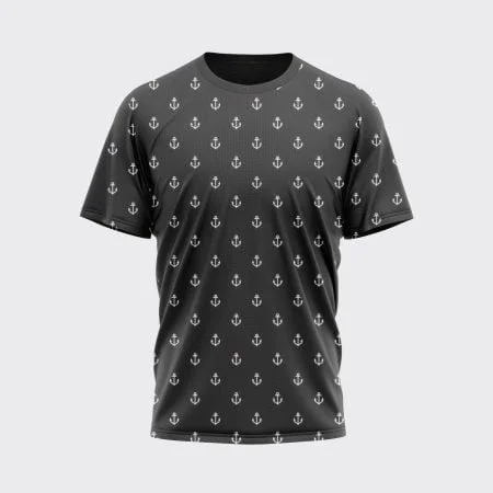 Grey Printed Men's Jersey T-Shirt