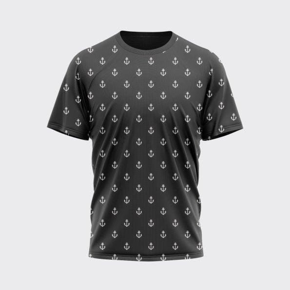 Grey Printed Men’s Jersey T-Shirt