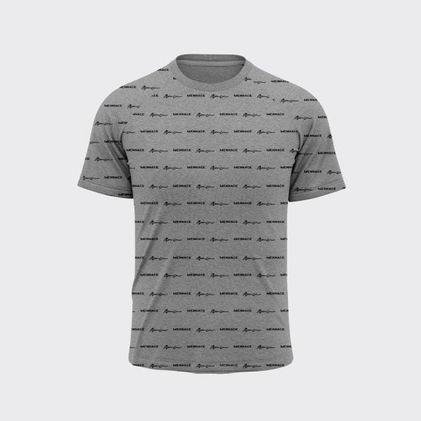 Men’s Grey Printed Jersey T-Shirt