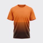 Men’s Orange And Black Jersey T-Shirt