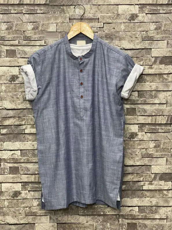 Men’s Half Sleeves Grey Summer Shirt