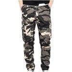 Mens Camouflage Cargo Pants Trouser