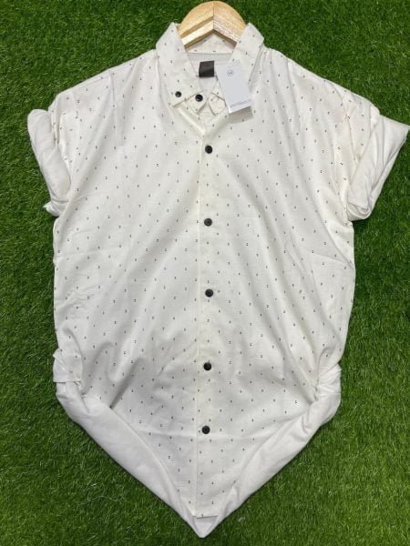 Men's White Dot Shirt