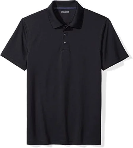 plain polo t shirt Black