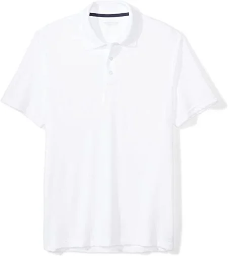 plain polo t shirt White