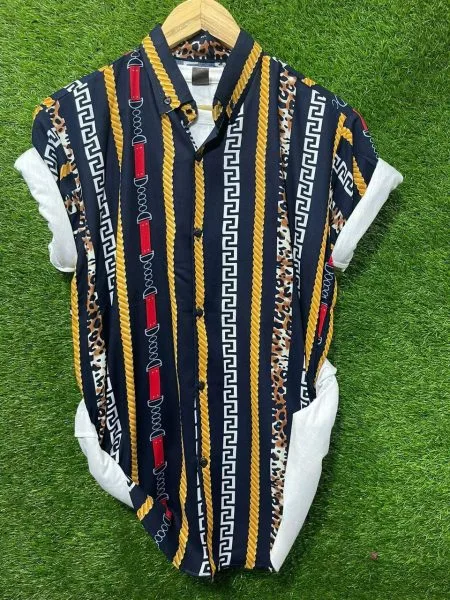 Men’s Multi Color Printed Summer Half Sleeves Shirt