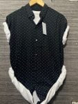 Men’s Polka Printed Black Summer Half Sleeves Shirt