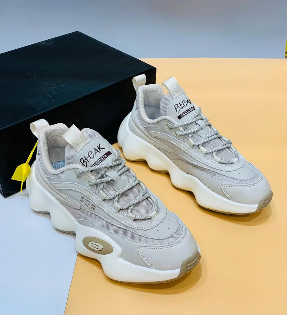 Sneakers Trainer Race Breathable Crinkle Sole Shoes