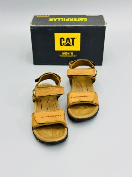 Mens Cat Summer Genuine Leather Casual Lightweight Beach Sandals