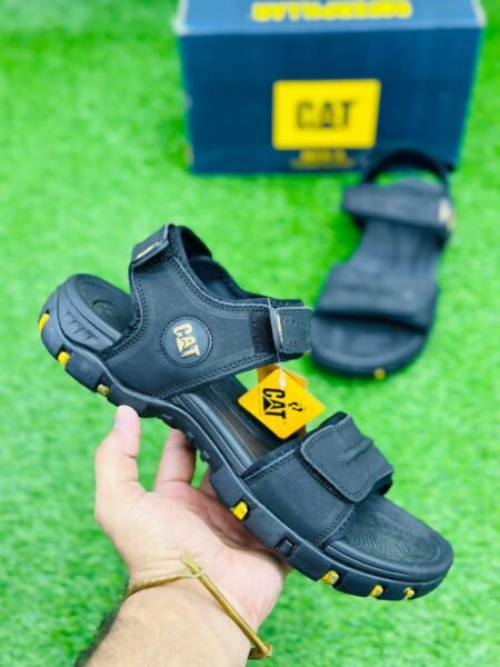 Mens Cat Summer Genuine Leather Casual Lightweight Beach Sandals