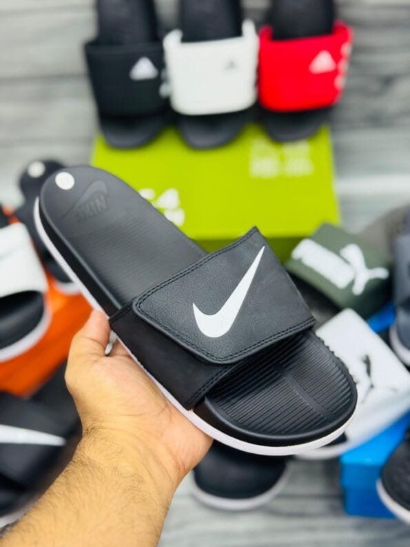 Nike Feather Men’s Cloud Slide Slippers – Black & White