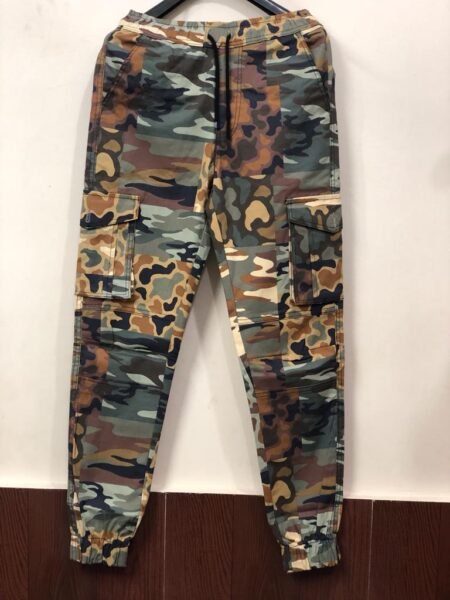 Regular Fit Men's Camouflage Print Track Cargo Trouser