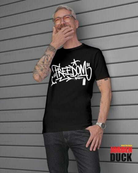 Freedom Men's Black T-Shirt With New Style