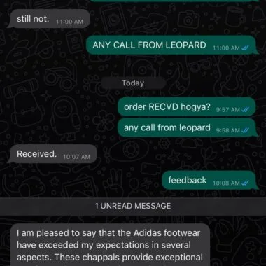 Feedback the Client