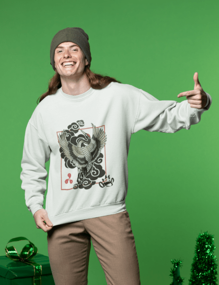 Swan design Sweatshirt – Round Neck