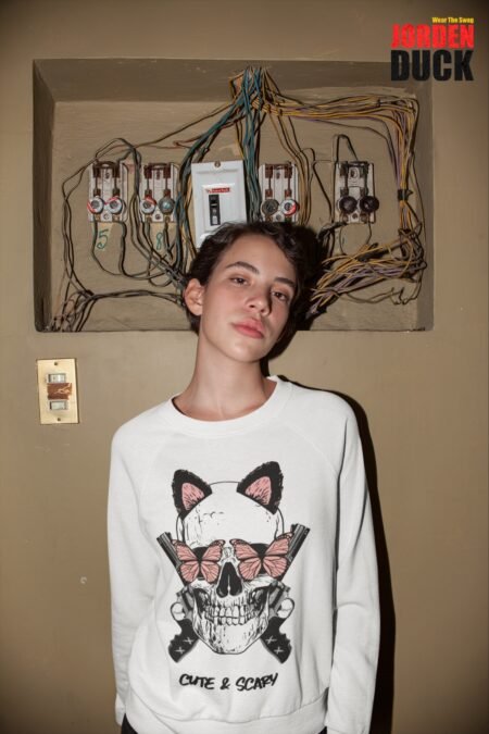 CUTE X SCARY SKULL SWEATSHIRT