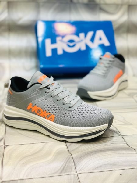 grey HOKA Lightweight Fashion Shoes