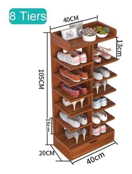 Modern Minimalist Shoe Rack with Drawer