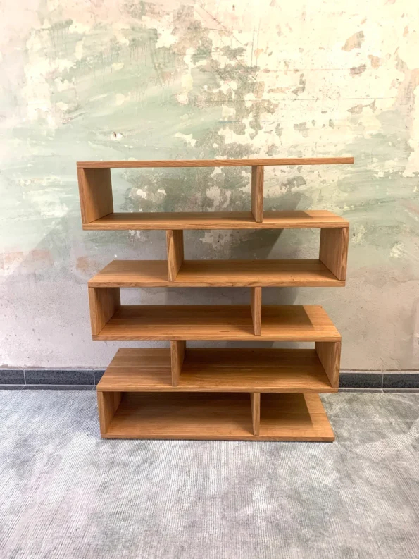 Zigzag Wooden Shoe Rack