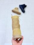 ARMY STYLE BOOTS SUEDE LEATHER WITH NYLON HIGH CUT