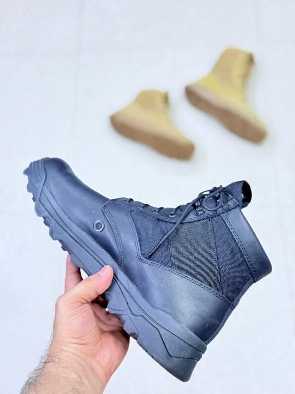 LIGHTWEIGHT MILITARY BOOTS SUEDE LEATHER WITH NYLON MID CUT