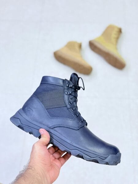 LIGHTWEIGHT MILITARY BOOTS SUEDE LEATHER WITH NYLON MID CUT