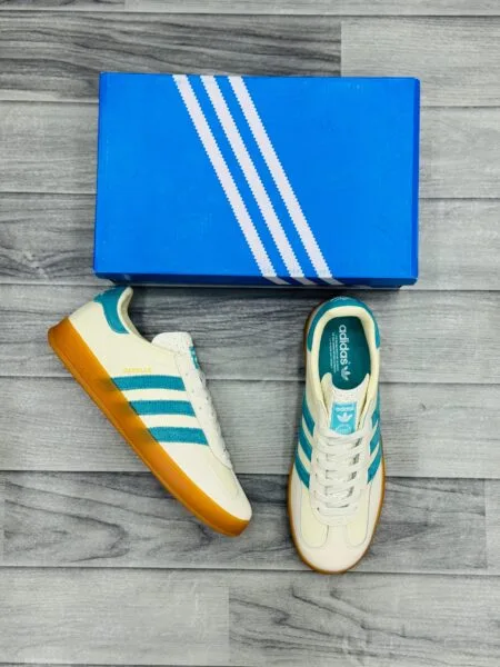 Adidas Gazelle Indoor Sneaker in Leather – Sky Blue Sizes 42