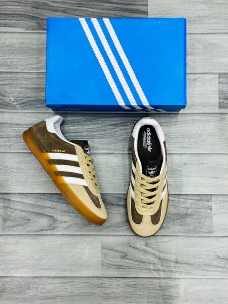 Adidas Gazelle Indoor Sneaker in Leather – Beige Sizes 41