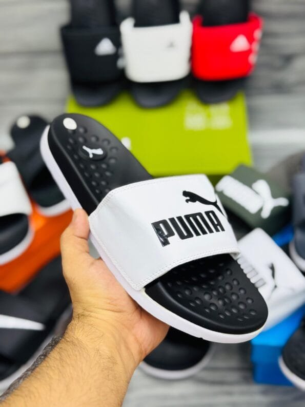 Puma Slides – White