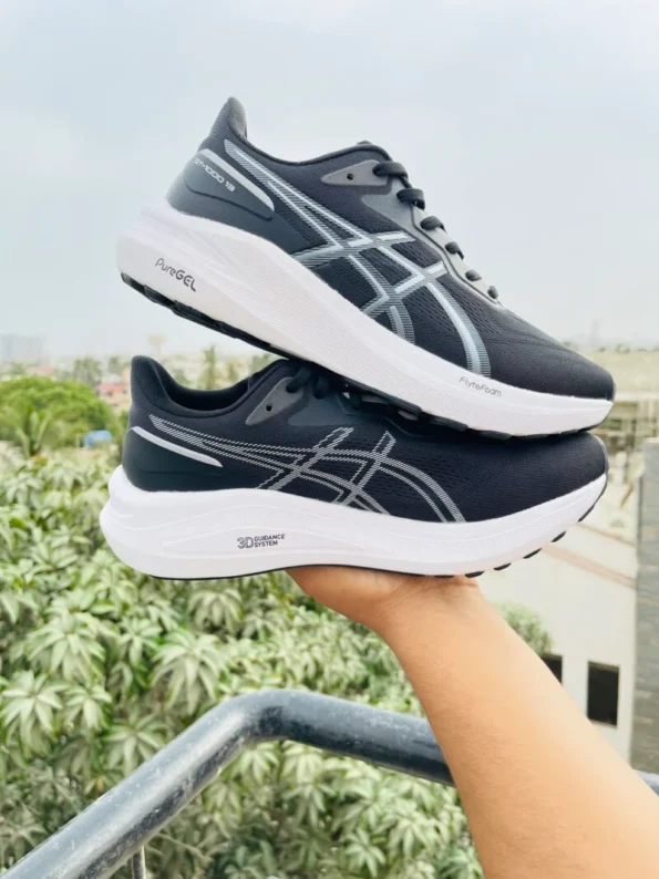 Asics Pure Gel GT 1000 13 Running Shoes – Black & White