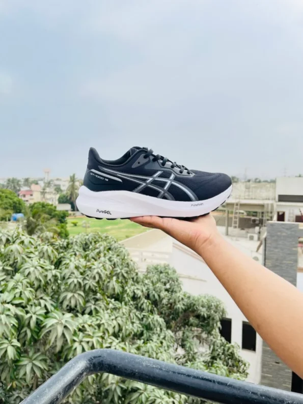 Asics Pure Gel GT 1000 13 Running Shoes – Black & White